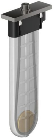 Hansgrohe sBox Душевой шланг с коробом скрытого монтажа, с прямоуг. розеткой (на борт ванны), цвет: шлифованный черный хром