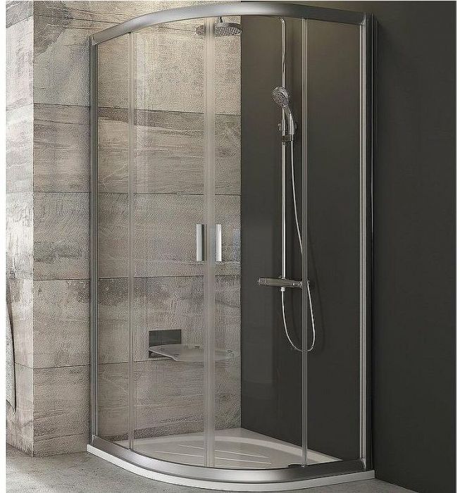 Душевой уголок Ravak Blix BLCP4-80 80x80 3B240U00Z1 профиль Сатин стекло Transparent