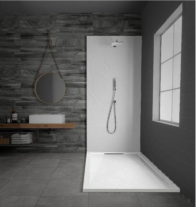 Душевой поддон из искусственного камня Esbano Luxe ESP-LX119W 110x90 ESPLX 119W Белый матовый