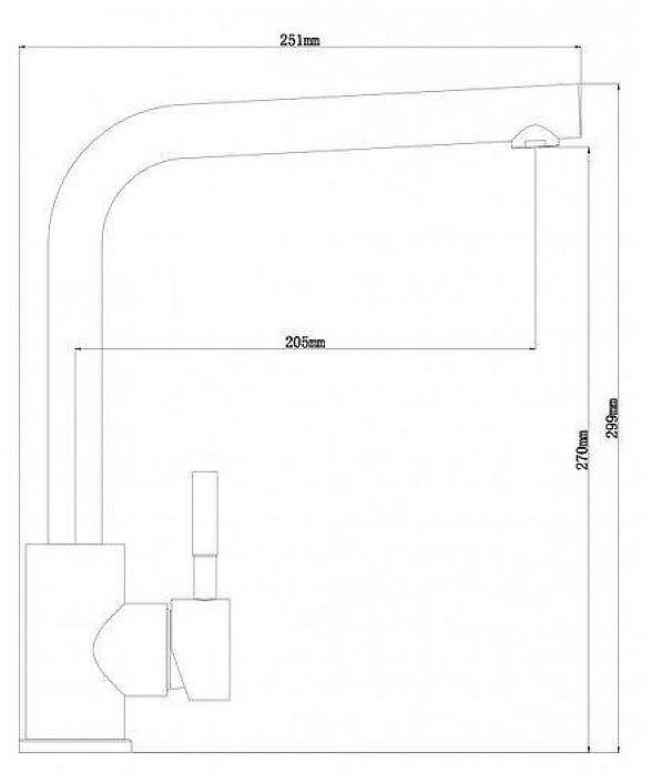 Смеситель для кухни Dr. Gans Лира 319.08н.1123.408 цвет Серый Смеситель для кухни Dr. Gans Лира 319.08н.1123.408 цвет Серый