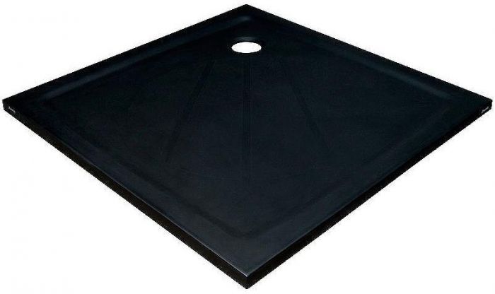 Душевой поддон из искусственного камня Ravak Perseus Pro 100x100 XA03AA01010BM Черный матовый