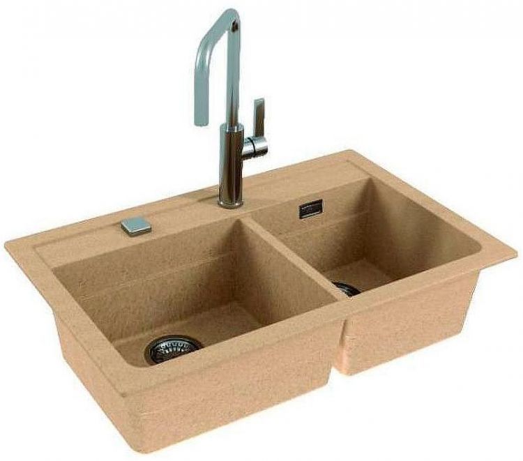 Кухонная мойка Alveus Granital Atrox 50 Beige G55 790x500 1132000 Бежевая