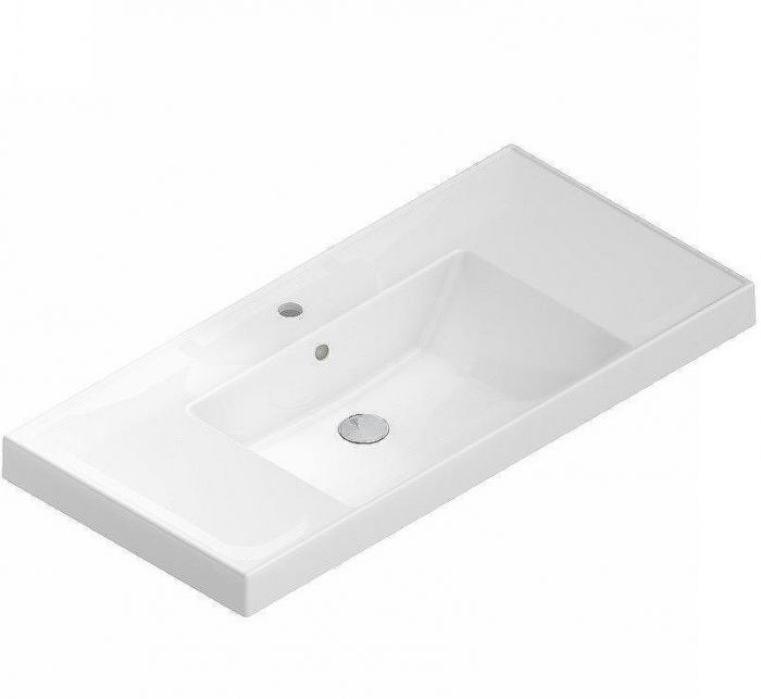 Раковина Kerama Marazzi Cubo 100 CU.wb.100 Белая глянцевая