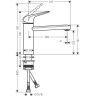 Hansgrohe Kitchen Кухонный смеситель, цвет: хром