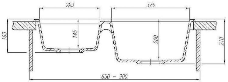 Кухонная мойка Aquaton Делия 78 DBL 1A723132DE230 Серый Кухонная мойка Aquaton Делия 78 DBL 1A723132DE230 Серый