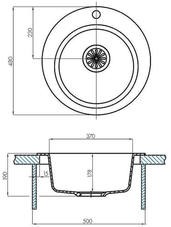 Кухонная мойка Aquaton Иверия 48 1A711032IV240 Жемчуг Кухонная мойка Aquaton Иверия 48 1A711032IV240 Жемчуг