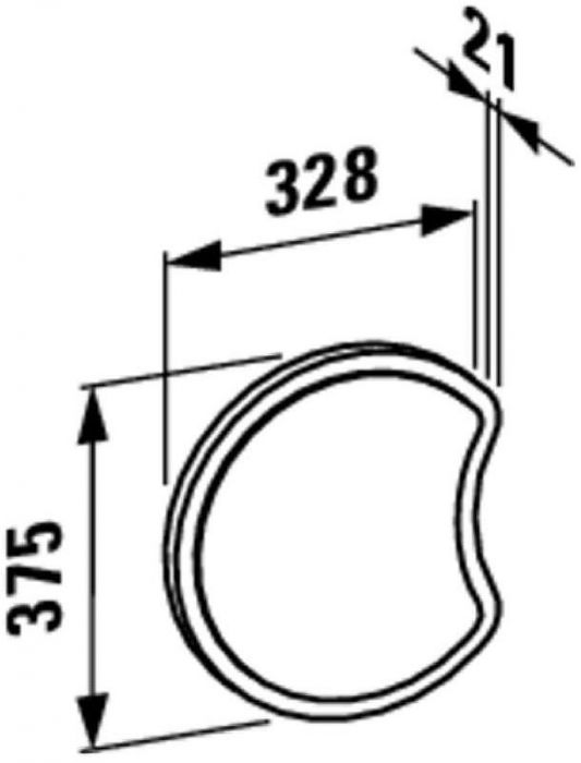 Зеркало Laufen Florakids 32 4.6161.2.003.472.1 Зеленое