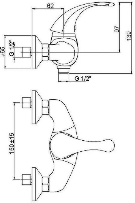 Смеситель для душа Paini Fiori F2CR511LMKM Хром