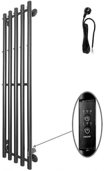 Электрический полотенцесушитель Altasan АргоЛюкс 120х27 АргоЛюкс12027ЧМ Черный муар