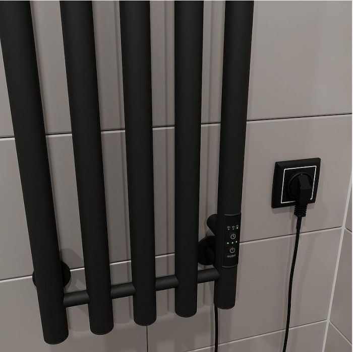 Электрический полотенцесушитель Altasan АргоЛюкс 120х27 АргоЛюкс12027ЧМ Черный муар