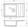 Кухонная мойка GranFest Level GF-LV-760L Песочная