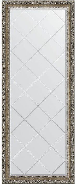 Зеркало Evoform Exclusive-G Floor 200х80 BY 6315 с гравировкой в багетной раме - Виньетка античная латунь 85
