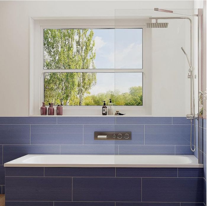 Шторка на ванну Ambassador Bath Screens 80х140 16041103 профиль Хром стекло CrystalPure