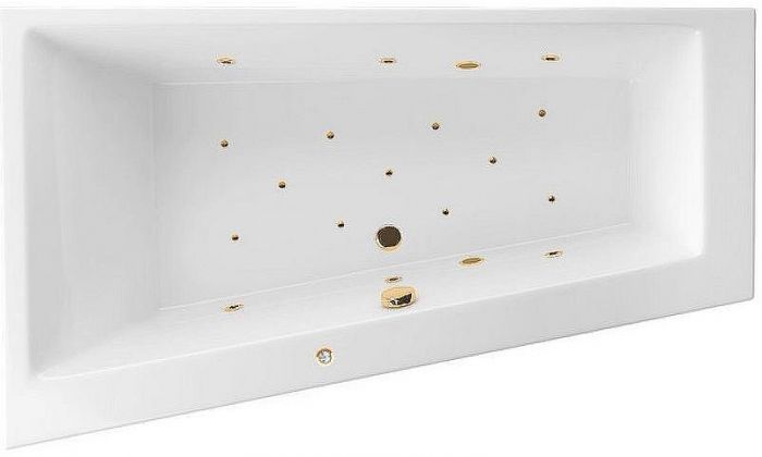 Акриловая ванна Excellent Sfera 170x100 L WAEX.SFL17.RELAX.GL с гидромассажем