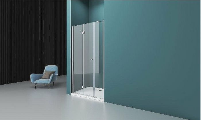 Душевая дверь BelBagno Albano 160 ALBANO-BS-13-60+100-C-Cr профиль Хром стекло прозрачное