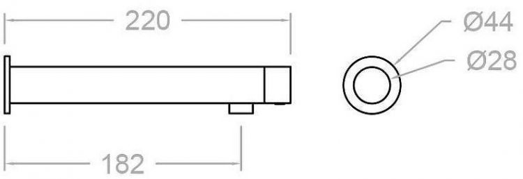 Кран для одного типа воды Ramonsoler SOLTRONIC 8120B Хром Кран для одного типа воды Ramonsoler SOLTRONIC 8120B Хром