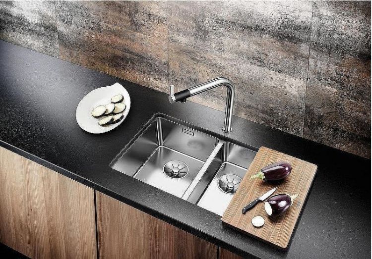 Кухонная мойка Blanco Andano 340/180-U 522979 Нержавеющая сталь с зеркальной полировкой