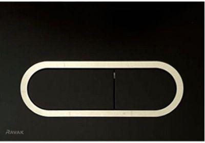 Клавиша смыва Ravak Chrome X01797 Черная