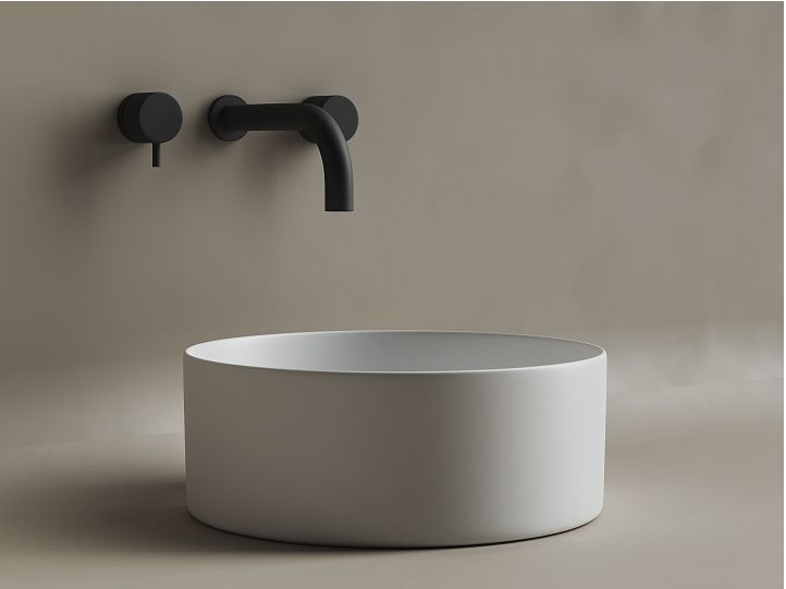 Умывальник CERAMICANOVA Element чаша накладная круглая (цвет Белый Матовый) CN6032MW