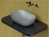 Умывальник CERAMICANOVA Element чаша накладная прямоугольная (цвет Антрацит Матовый) CN6009MH