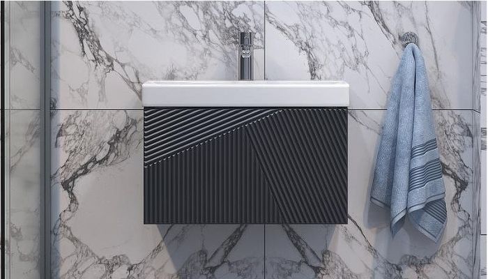 Тумба под раковину Velvex Edge 60 tp.EDG.9696.60.1Y подвесная Графит