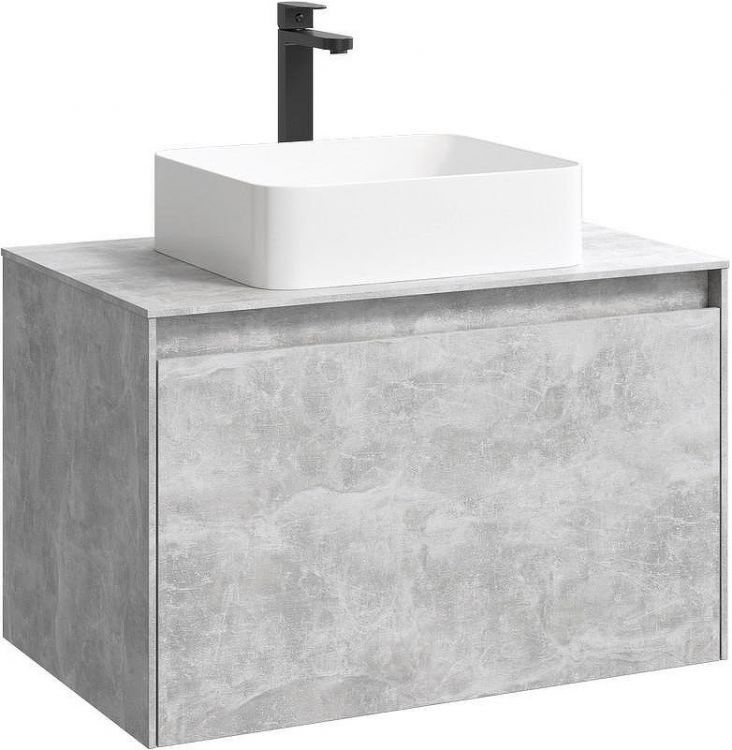 Корпус тумбы под раковину Aqwella 5 Stars Mobi 80 MOB0108BS подвесной Бетон светлый