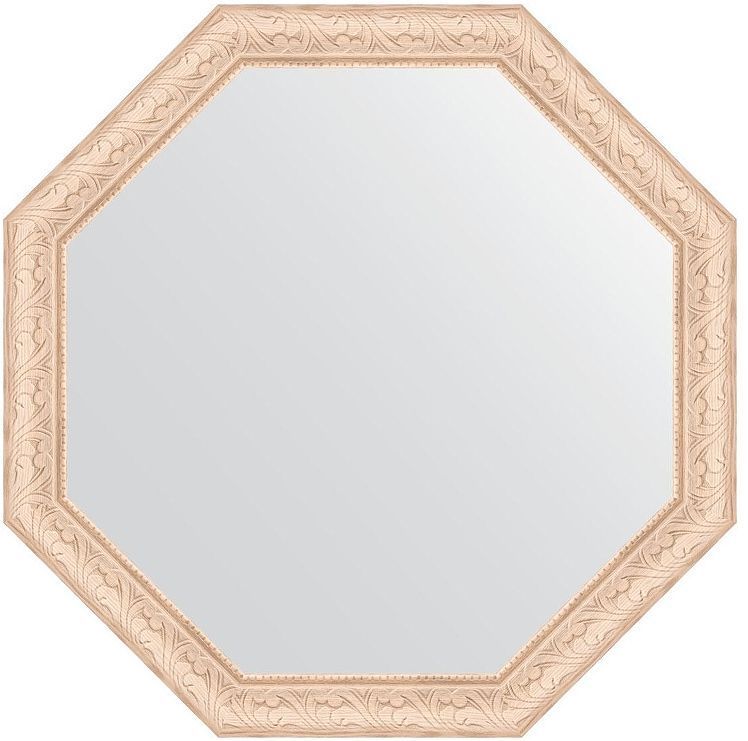 Зеркало Evoform Octagon 65х65 BY 3974 в багетной раме - Беленый дуб 57