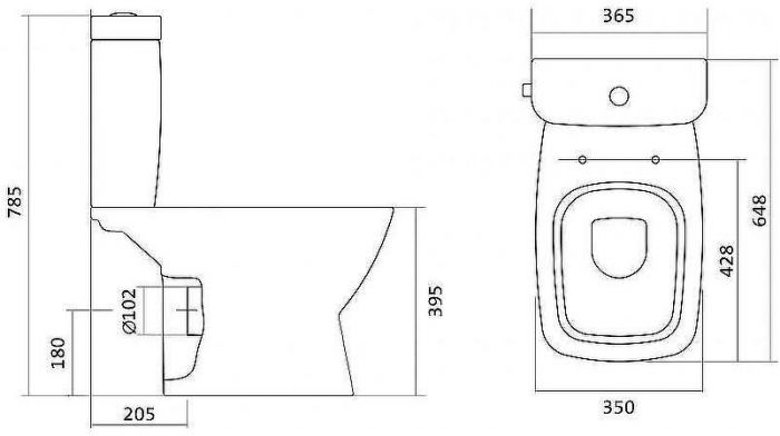 Унитаз компакт Santek Нео 1WH302470 с бачком и сиденьем Микролифт