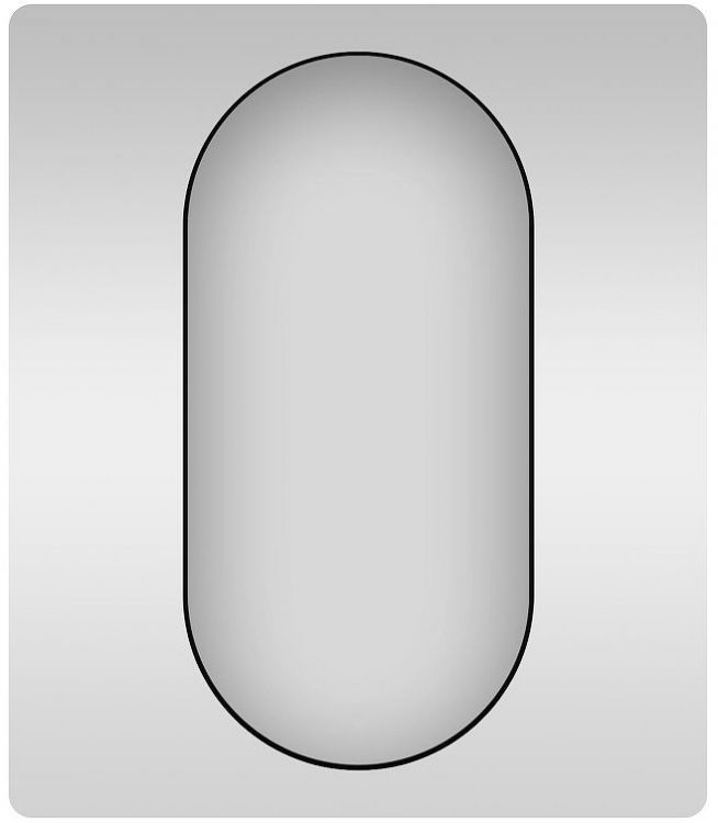 Зеркало Wellsee 7 Rays' Spectrum 40 172201420-172201430 цвет Черный матовый