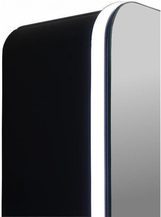 Зеркальный шкаф Reflexion Black 560х850 RF2001BL с подсветкой Черный матовый