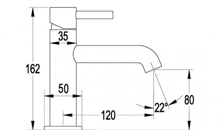 Смеситель для раковины FILARETE Roun FL5020BL цвет Черный матовый