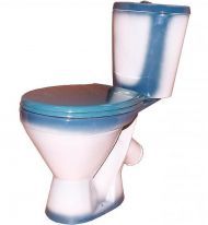 Унитаз компакт Rosa Элегант 4620008195711 Зеленый декор с бачком и сиденьем