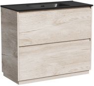 Тумба напольная под раковину SANCOS Libra Floor, дуб галифакс натуральный 990х450х840 мм, LB100FEG