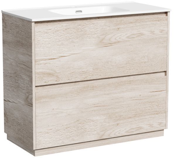 Тумба напольная под раковину SANCOS Libra Floor, дуб галифакс натуральный 990х450х840 мм, LB100FEG