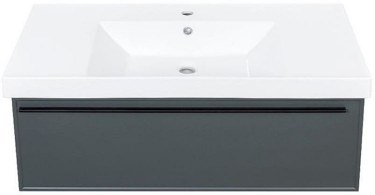 Тумба под раковину La Fenice Elba 100 FNC-01-ELB-G-100 подвесная Серая матовая