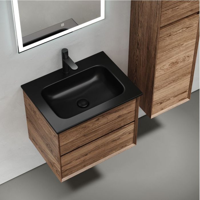 Тумба подвесная SANCOS под раковину Marmi 2.0, дуб чарльстон 590х445х520, MR2.060ECH