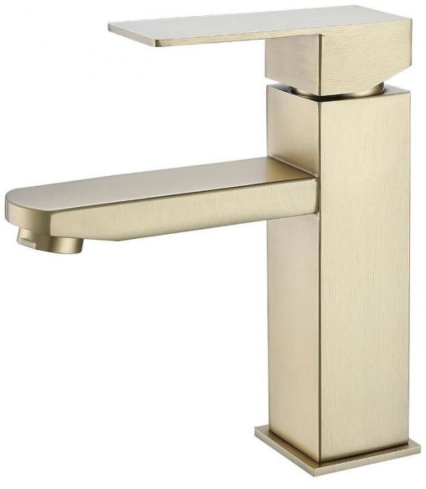 Смеситель для раковины Fmark FS8101C цвет Золото матовое