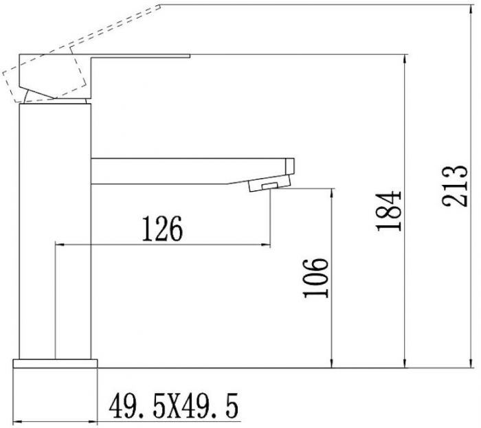 Смеситель для раковины Fmark FS8101C цвет Золото матовое