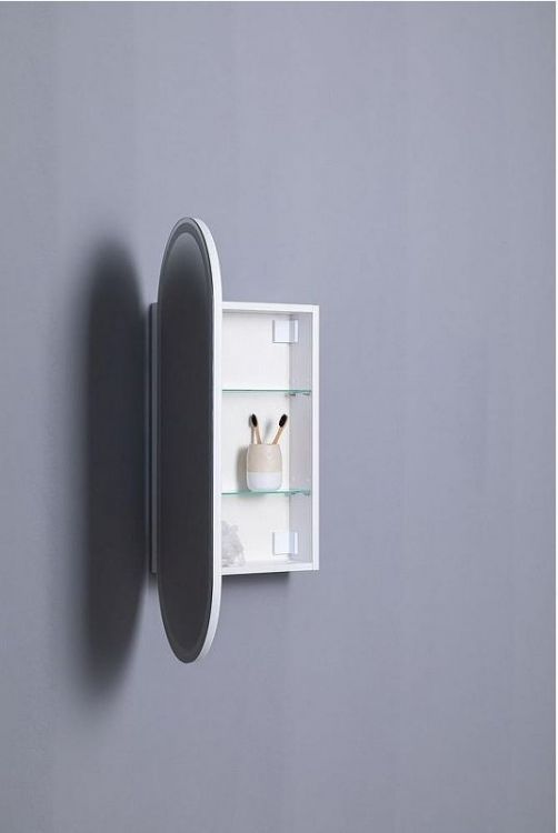 Зеркальный шкаф Aquanet Монте 40 344786 с подсветкой Белый