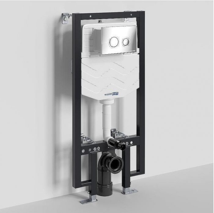 Инсталляция WasserKRAFT Vils 56TLT.010.ME.CH01 для унитаза с клавишей смыва Хром