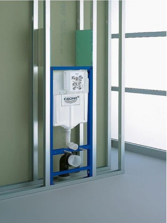 Комплект унитаза AM.PM Spirit FlashClean C701700WH+C707857WH с инсталляцией Grohe Rapid SL 38775001 с сиденьем Микролифт и клавишей смыва Хром