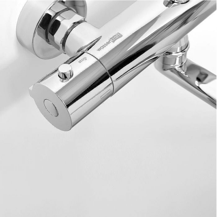 Смеситель для ванны WasserKRAFT Berkel 4822L универсальный с термостатом Хром