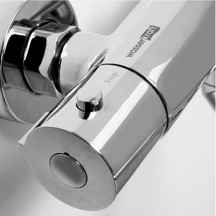 Смеситель для ванны WasserKRAFT Berkel 4822L универсальный с термостатом Хром