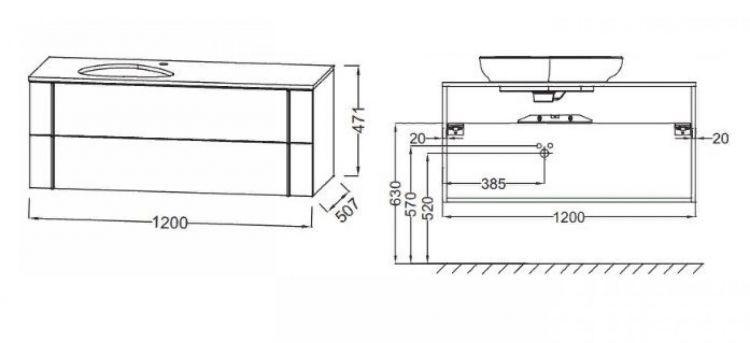 Тумба под раковину 120 см Jacob Delafon Nouvelle Vague EB3041-N18 белый Тумба под раковину 120 см Jacob Delafon Nouvelle Vague EB3041-N18 белый