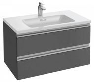 Тумба под раковину 80 см Jacob Delafon Vox EB2028-RA-442 серый антрацит лак