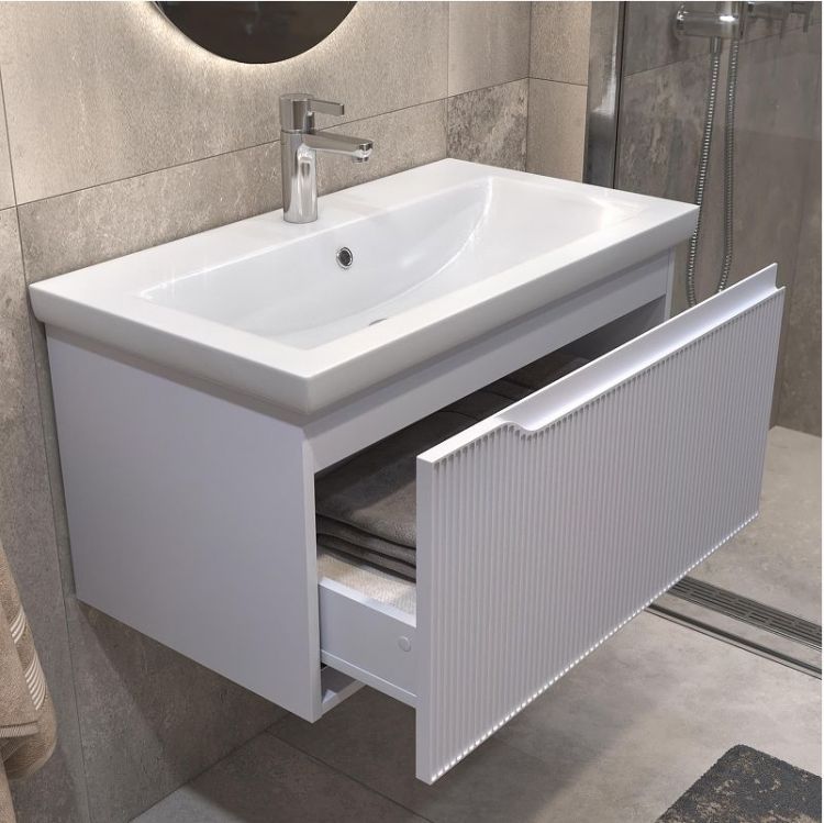 Тумба под раковину Vigo Neo 80 341 подвесная цвет Белый