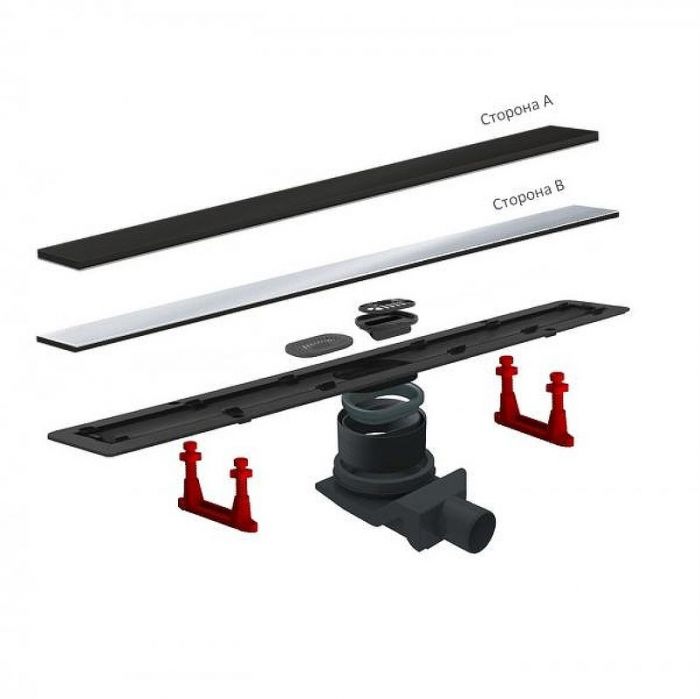 Душевой трап Pestan Confluo Frameless Line 950 Black Glass 13701207 с решеткой