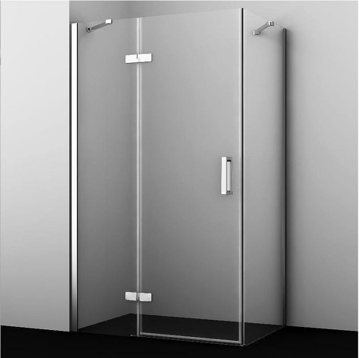 Душевой уголок WasserKRAFT Aller 120х80 L 10H06LWHITE профиль Белый Хром стекло прозрачное