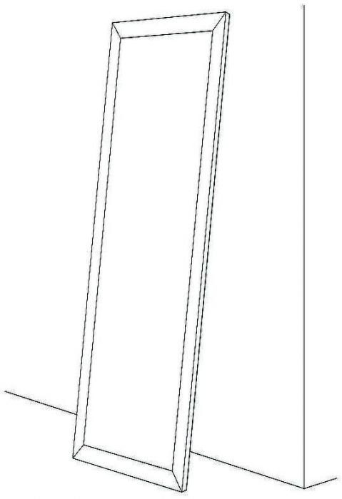 Зеркало Evoform Definite Floor 201х81 BY 6010 в багетной раме - Бронзовая лава 90