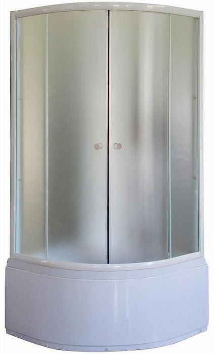 Душевой уголок Parly 80x80 ZF80 профиль Белый стекло матовое